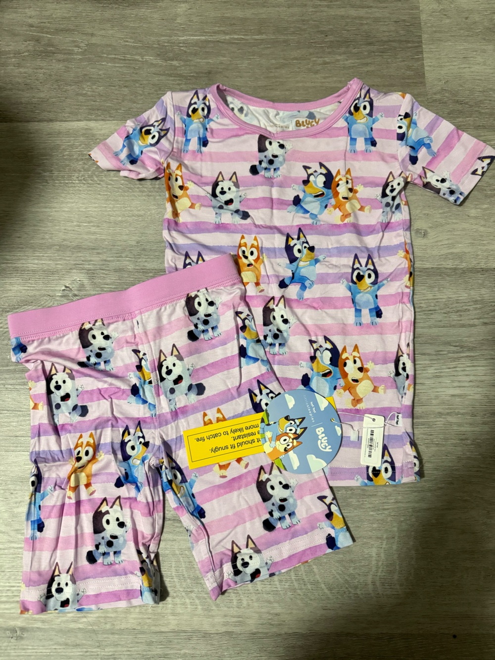 Little Sleepies Bluey & Bingo Dance All Day Shorts Set